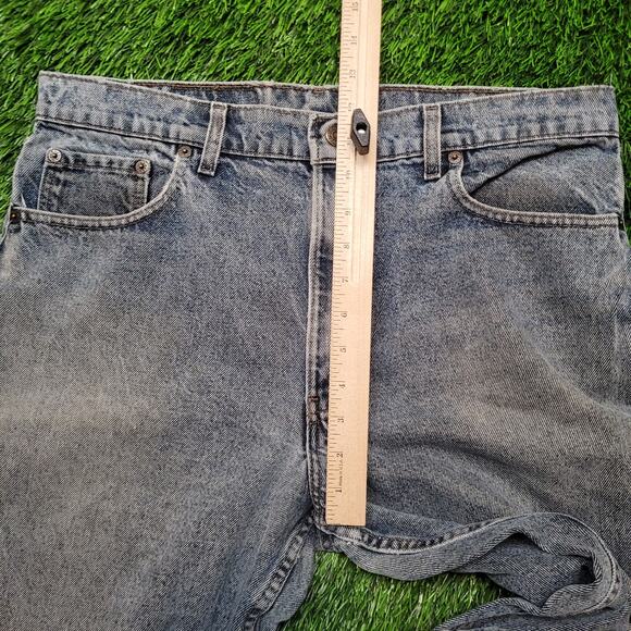 VTG 90s Levis 550 Dad Jeans Mens 34x32 USA Made Stone Wash Tapered - Picture 3 of 11